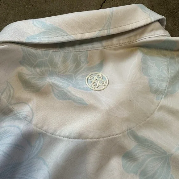 G/FORE Optic Floral Tech Stretch Polo Golf Performance Athletic Comfort Men's XL - Picture 8 of 9